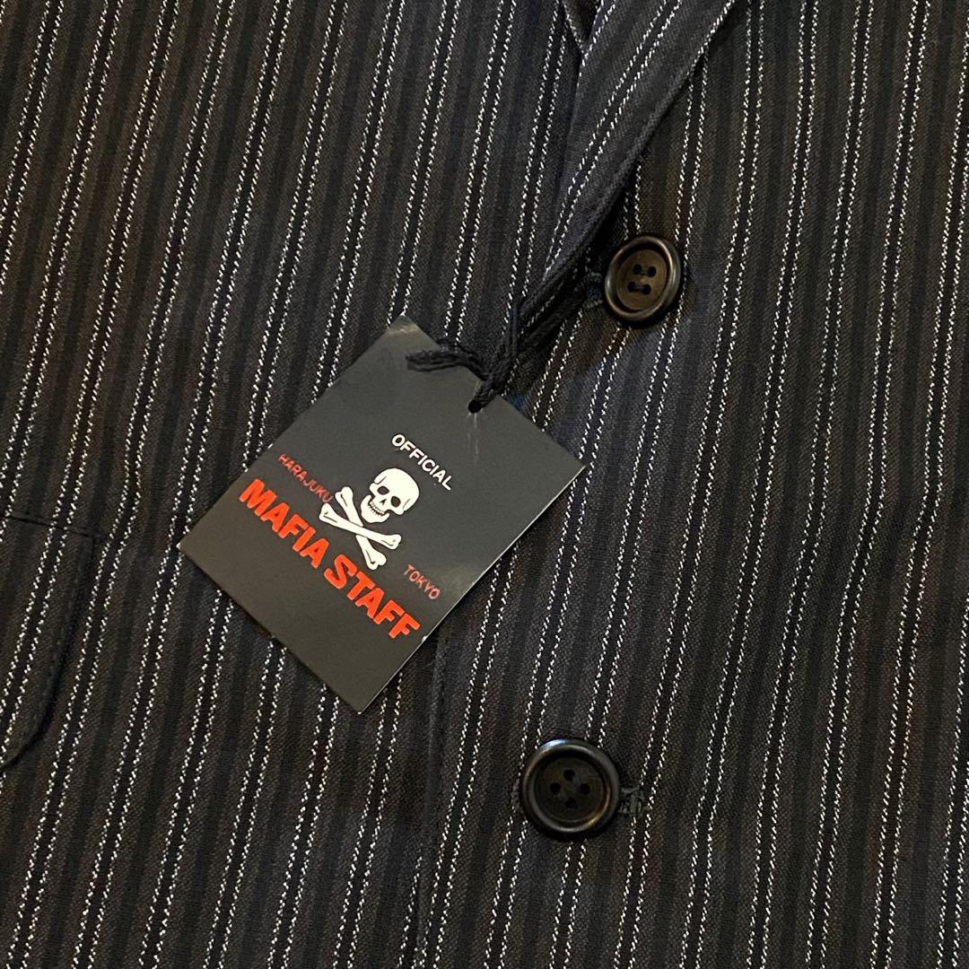 ヤジ MAFIA STAFF テーラードジャケット 日本製 チャコール M