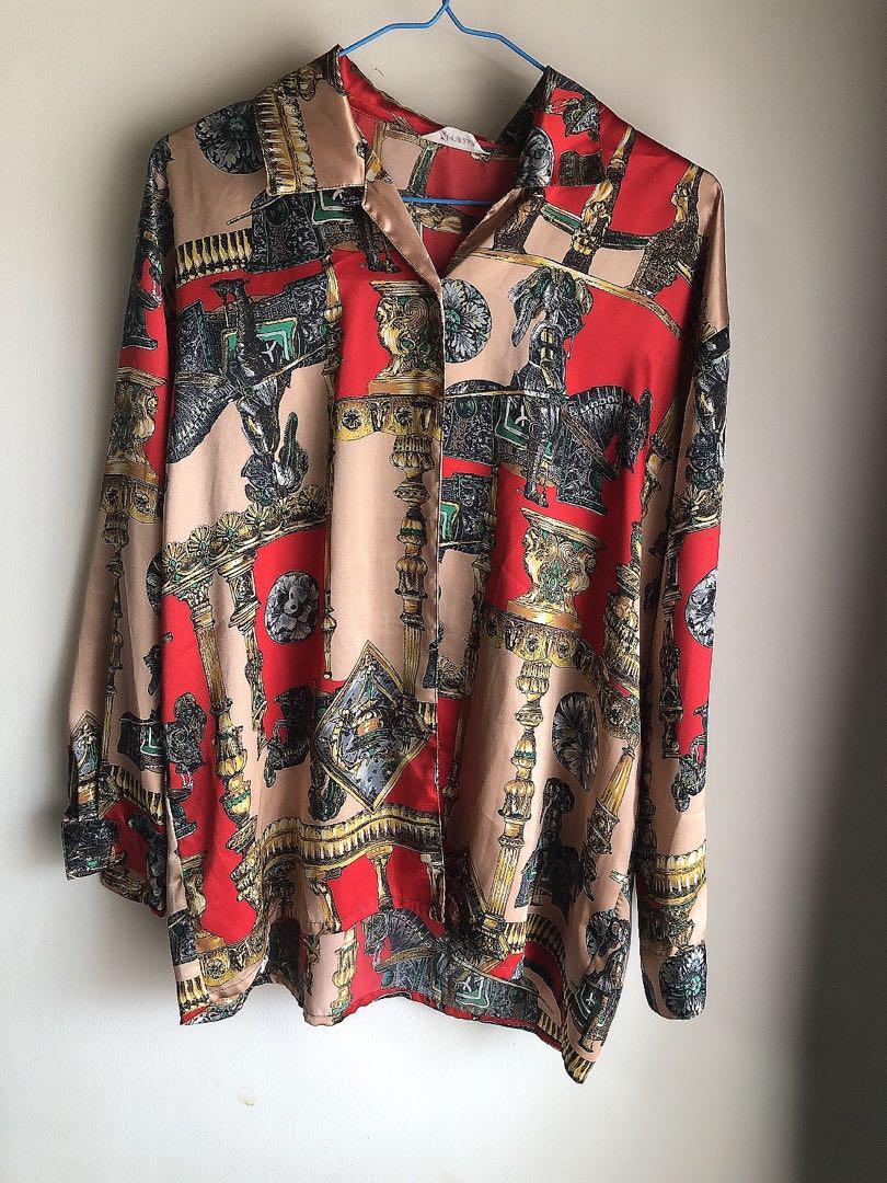 ヴィンテージ 柄シャツ