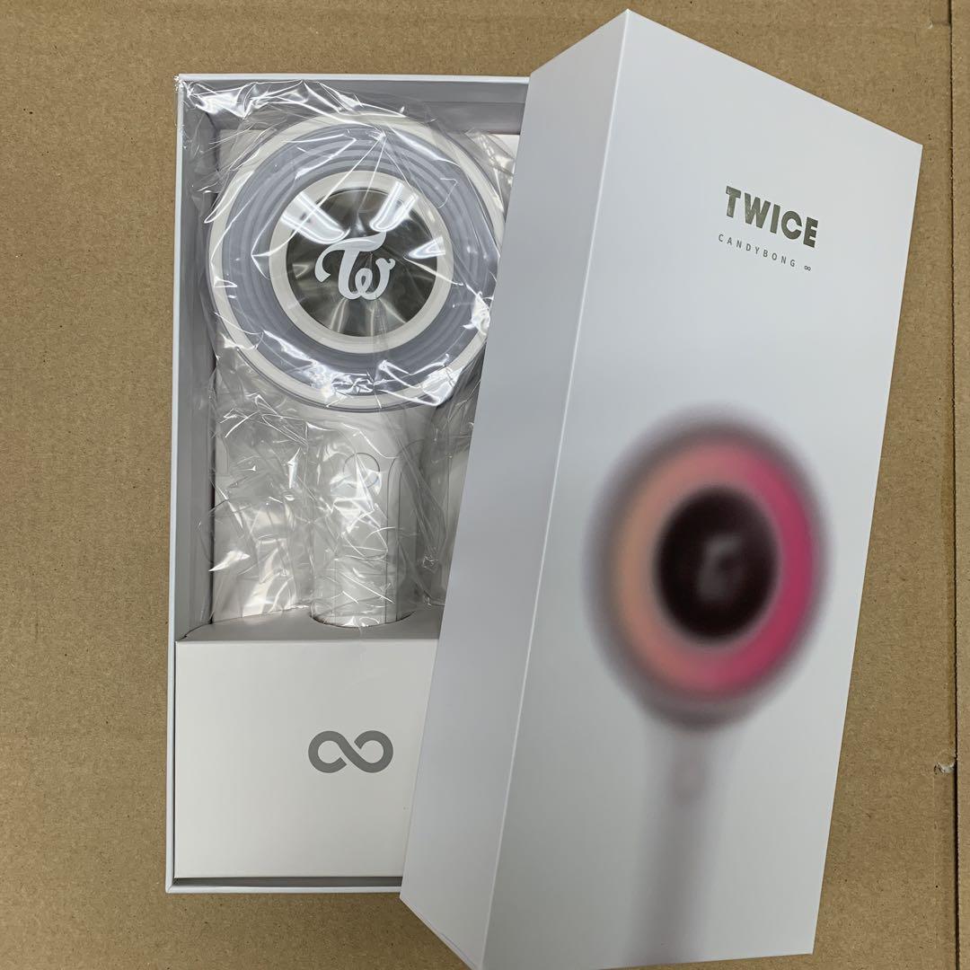 新品★TWICE ペンライトCandybong ∞ (トレカ9種セット付き)