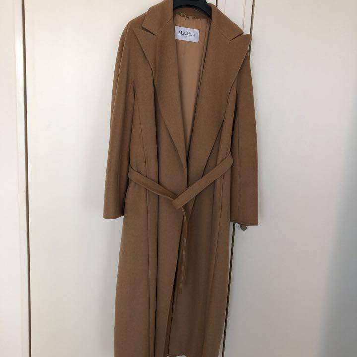 21960円 お買得 Max Mara キャメル100%ロングコートサイズ40