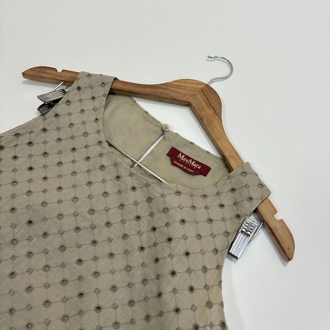 MaxMara STUDIOマックスマーラ☆スカラップコットンレースプル
