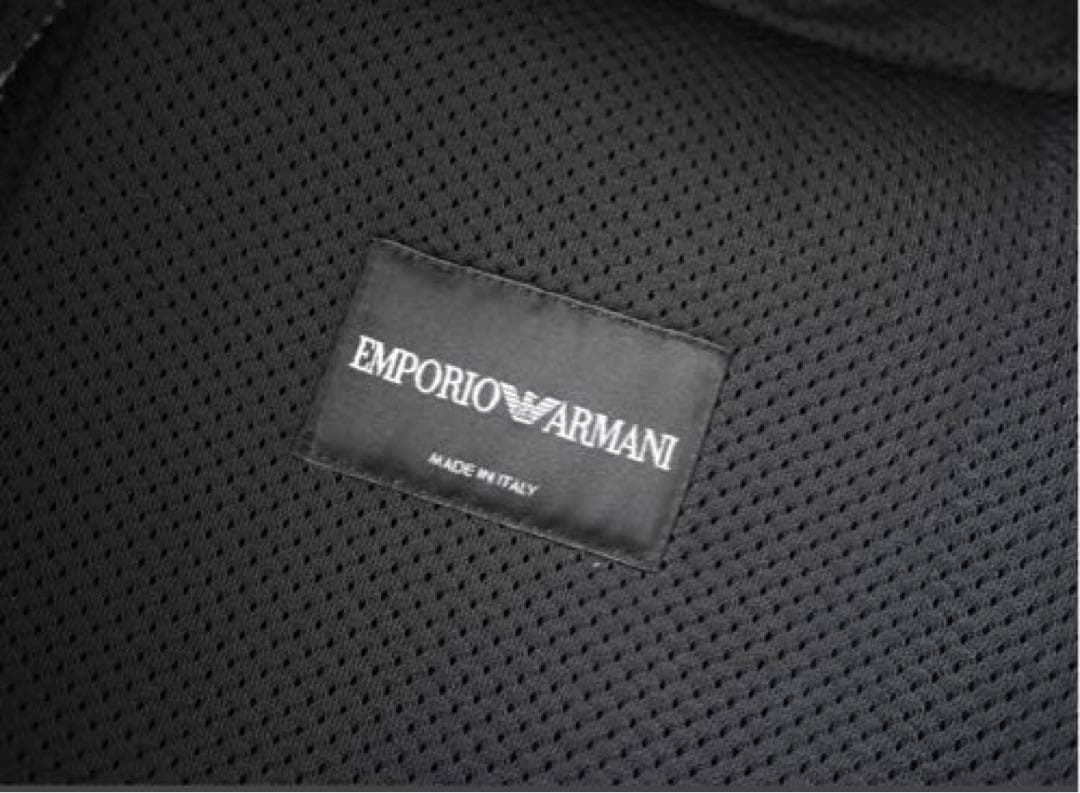 EMPORIO ARMANI ネイビー ダッフルコート フード 紺 青