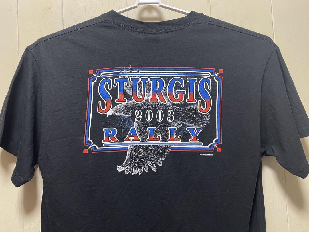 STURGIS2003コピーライト古着T、L 両面ハーレーダビットソンバイカー
