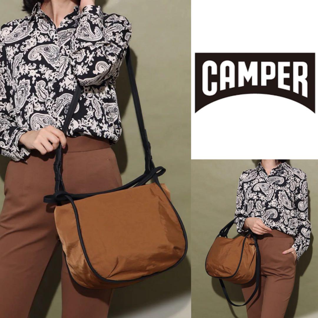美品 CAMPER カンペール MONA ハンドバッグ ショルダー 2way 紺 カンペール CAMPER MONA ショルダーバッグ 2way -アウトレット