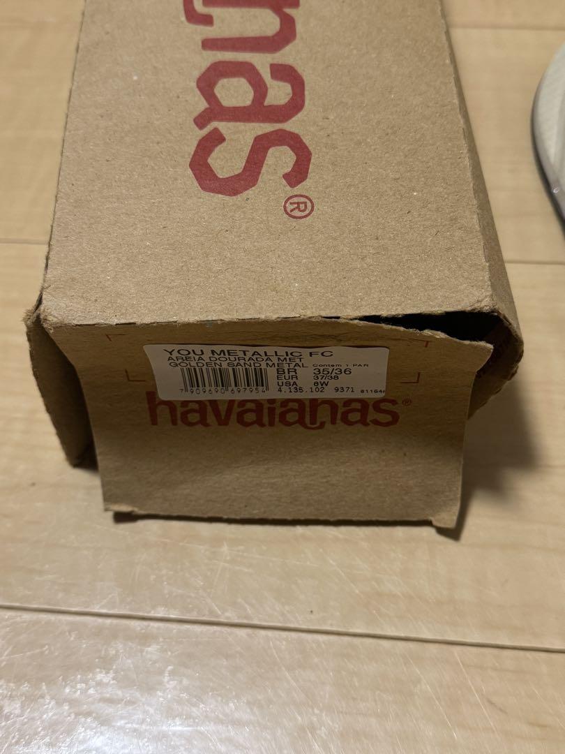 ハワイアナス　ビーチサンダル　ゴールド　ゴールデンサンド