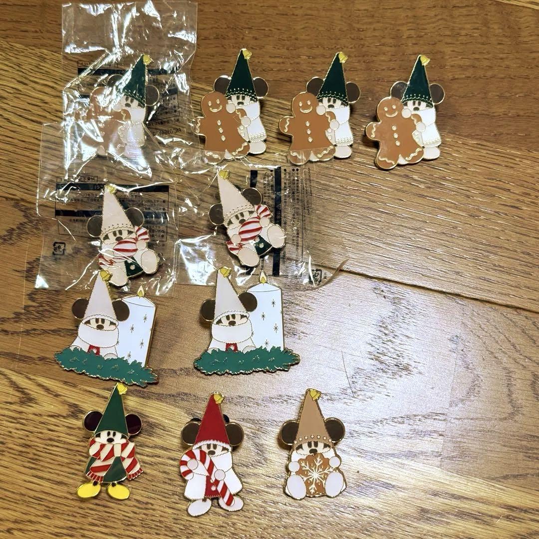 ディズニーランド　リルリンリン　ピンバッジ　コンプ　5個セット　クリスマス ゲームに成功しても失敗してももらえる！！クリスマス限定の
