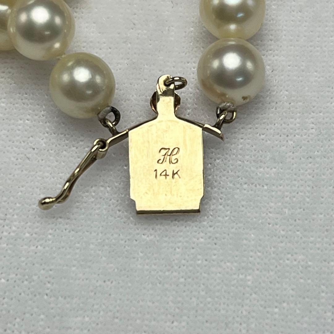 アコヤ真珠 パール ネックレス 7.0mm-7.5mm 14K