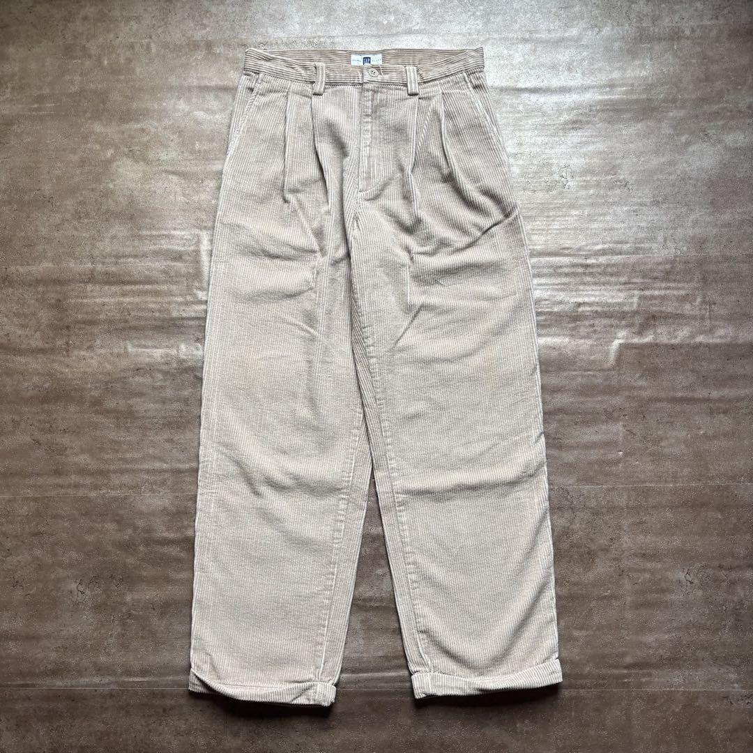 00年代 GAP コーデュロイ パンツ ベージュ W32 L32