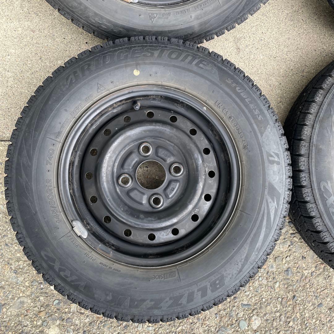 ダイハツ純正12インチスチールホイール　ブリヂストン スタッドレス4本セット