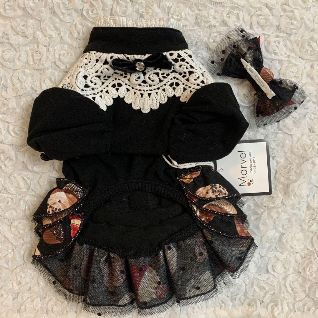 マルベル　新品　Cupcake Date Onepiece ブラック　バレッタ付