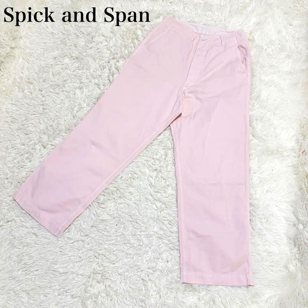 新品Spick and Span Higuchi×S チノワイドパンツ40ピンク Spick and Span Higuchi×S チノワイドパンツピンク40