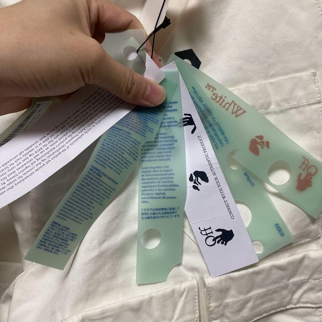 off-white カーゴパンツ　新品　白