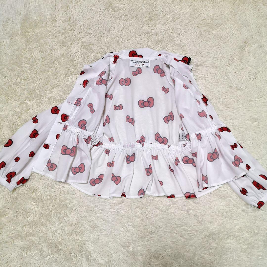 限定品 未使用品 MILK ミルク ハローキティ コラボ ブラウス フリル