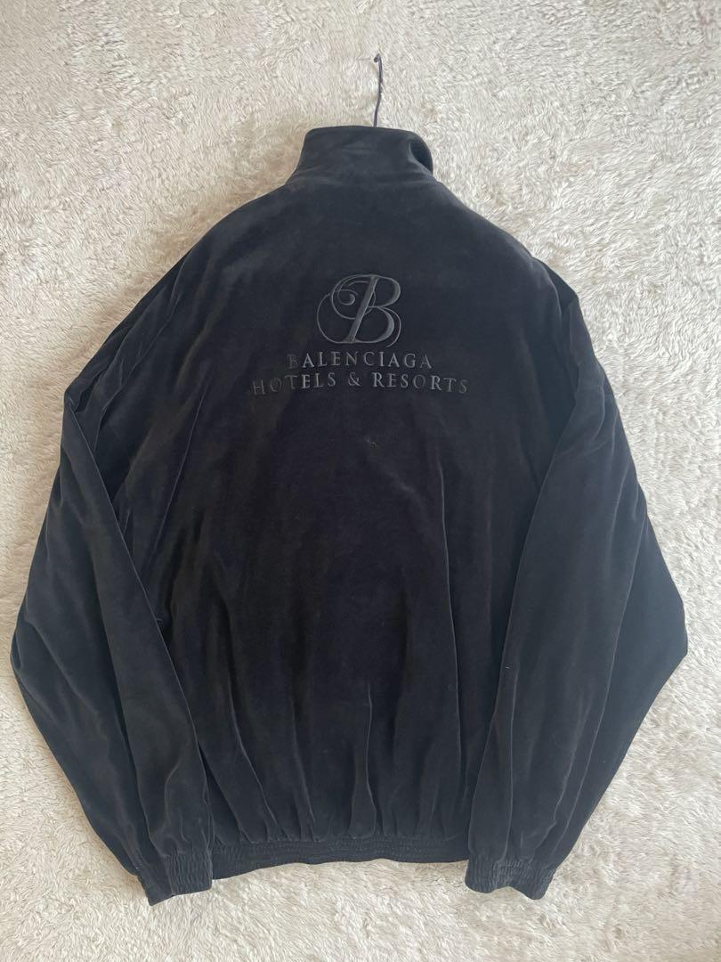 バレンシアガ 20AW TRACKSUIT ベロアトラックスーツジャケット