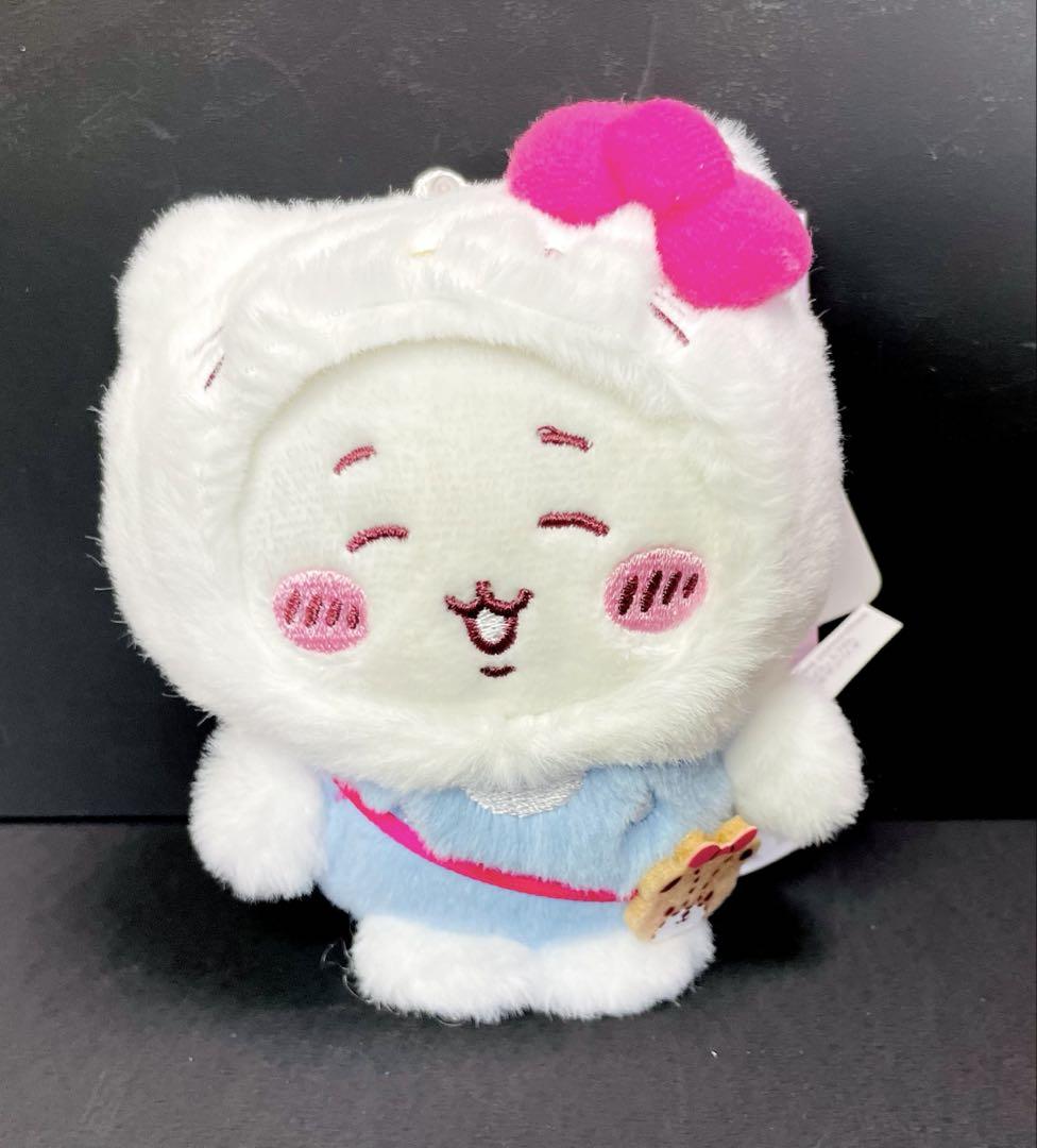 ちいかわxサンリオ　ちいかわ　キティ　ぬいぐるみ　マスコット2点セット