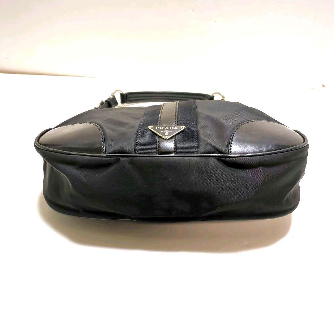【PRADA】レザーホーボーバッグ ピューター プラダ ボニー ミディアム レザー ハンドバッグ | PRADA