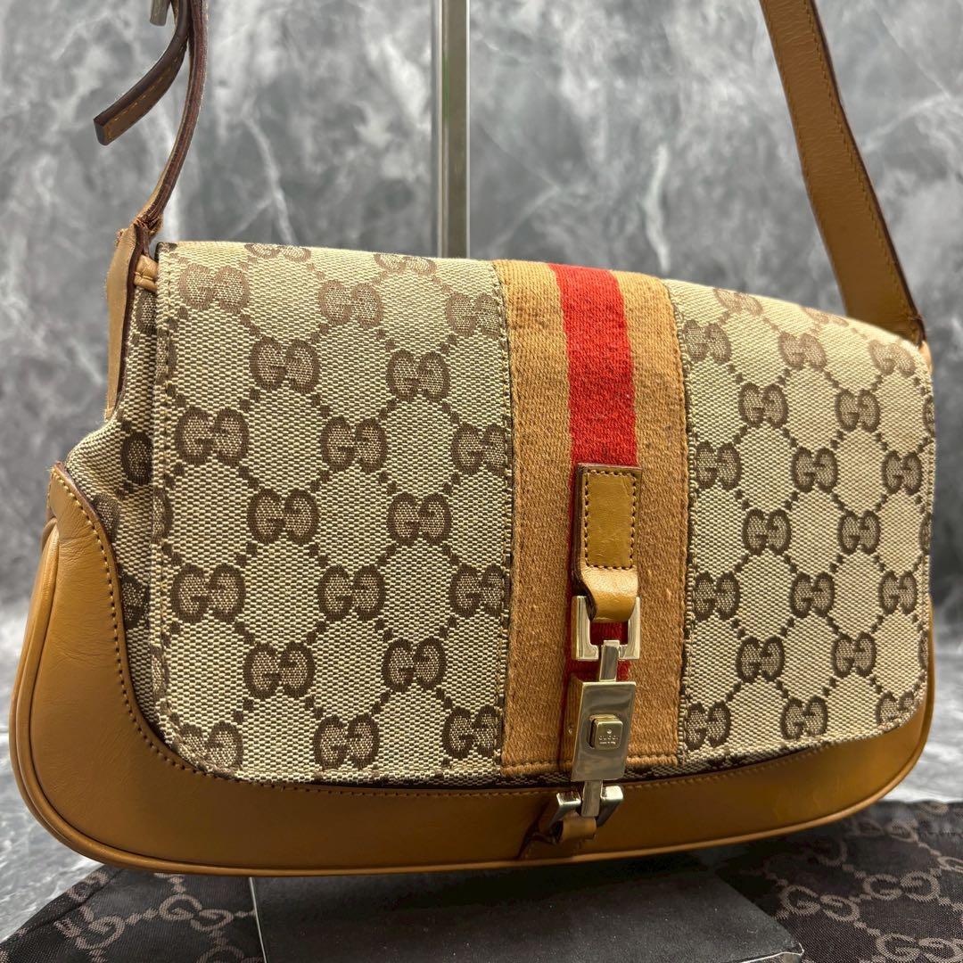 GUCCI ジャッキー ワンショルダーバッグ GG シェリーライン
