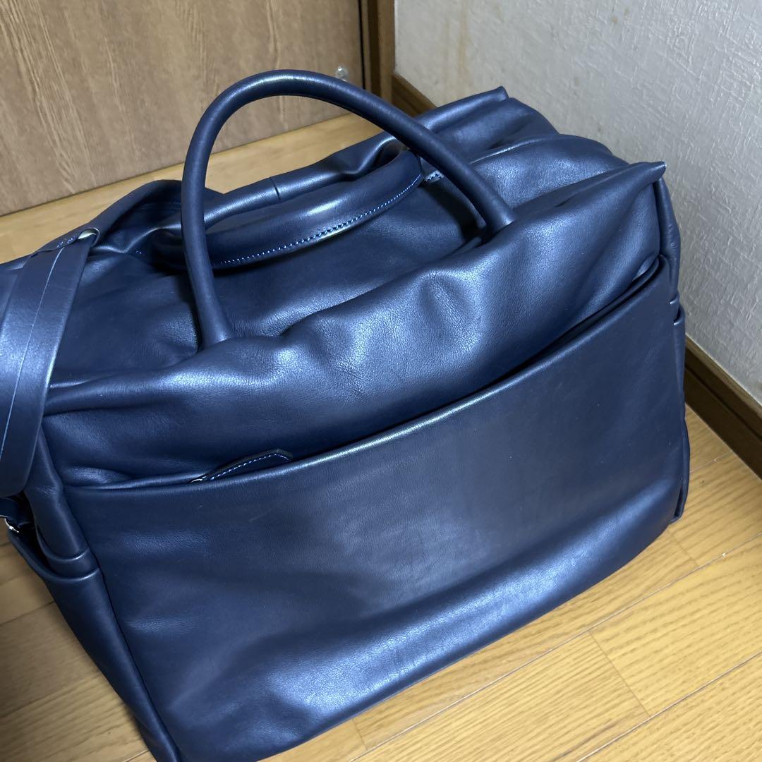 ルボナー　ペーパームーンボストン　デンマークカーフ　美品 ル・ボナーさんのペーパームーンボストン、改めてのバージョンで