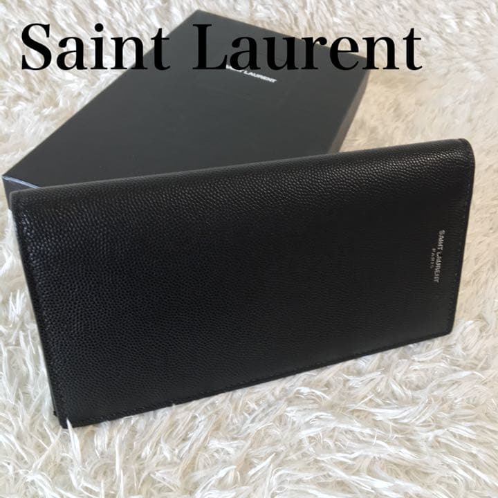 SAINT LAURENT サンローラン 財布 ブラック メンズ パリ 美品