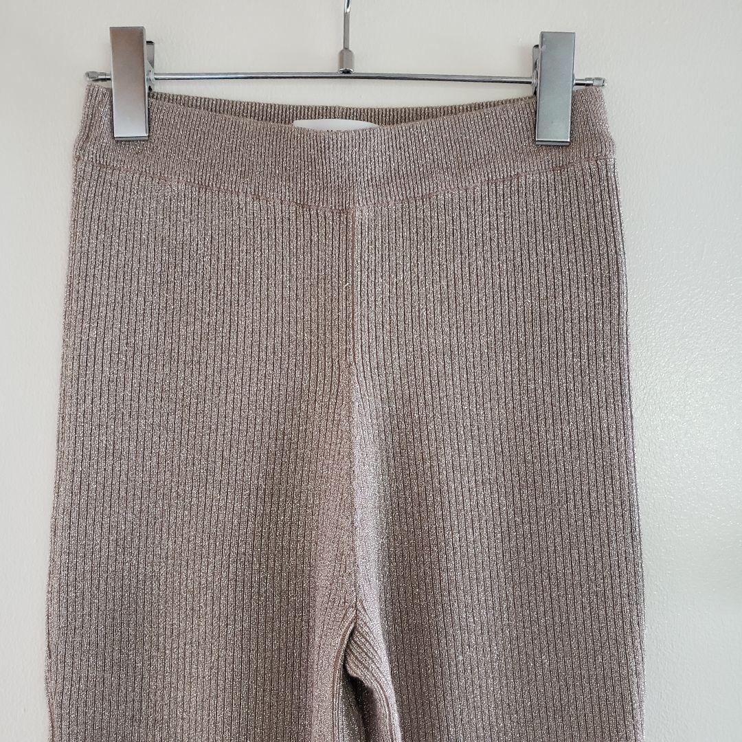 レッグウェア AMERI GLITTER SNAP SLIT KNIT PT Ameri】GLITTER SNAP SLIT KNIT PANTS - メルカリ