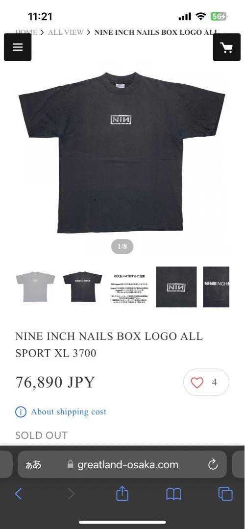 希少 レア 90s NINE INCH NAILS BOX LOGO Tシャツ