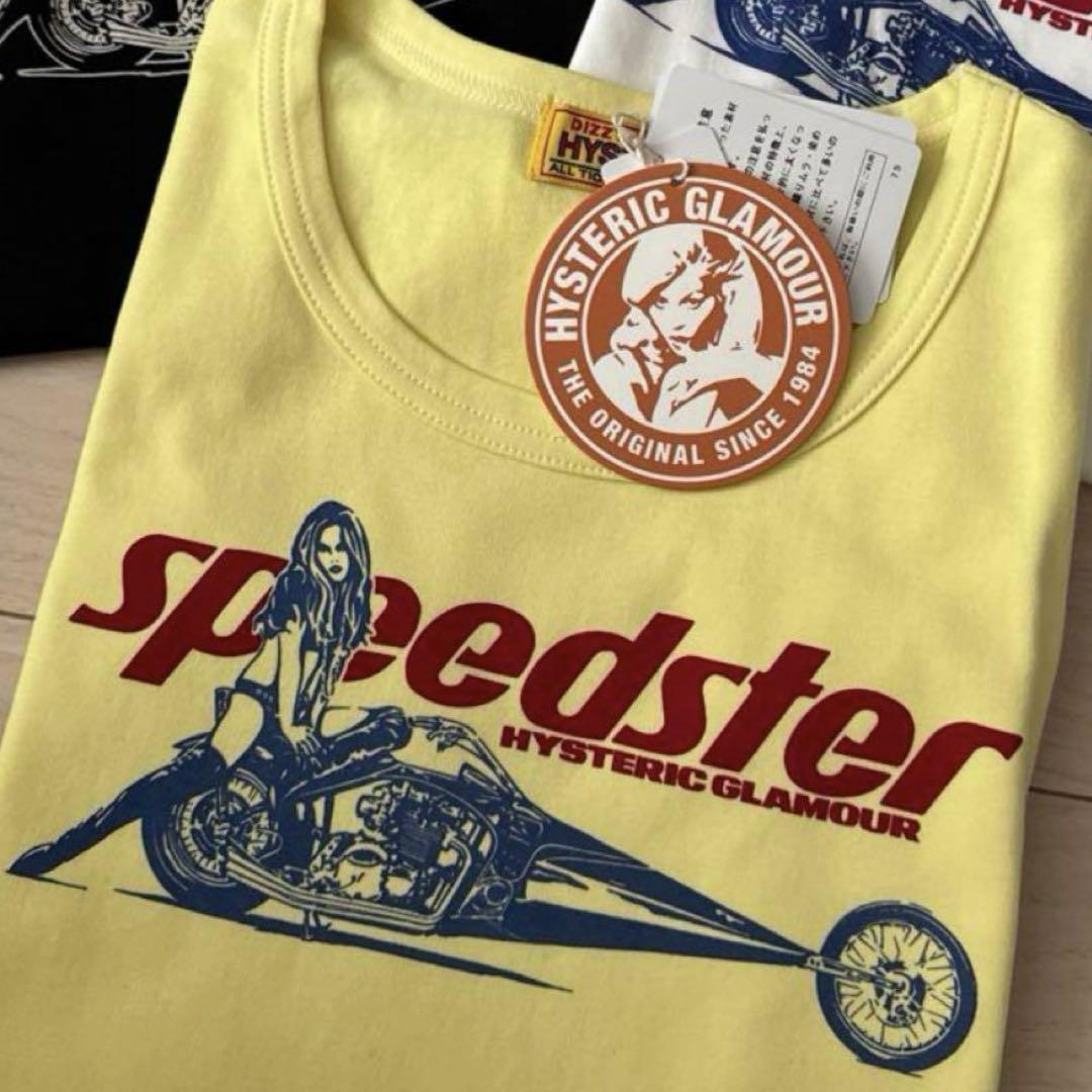 ヒステリックグラマー SPEEDSTER チビTシャツ イエロー 黄色