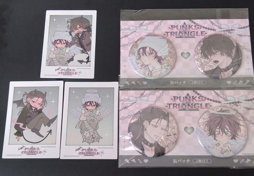 punks△triangle 沖田有帆　パントラ　缶バッジ PUNKS△TRIANGLE 沖田有帆 缶バッジ チェキ風カード パントラ