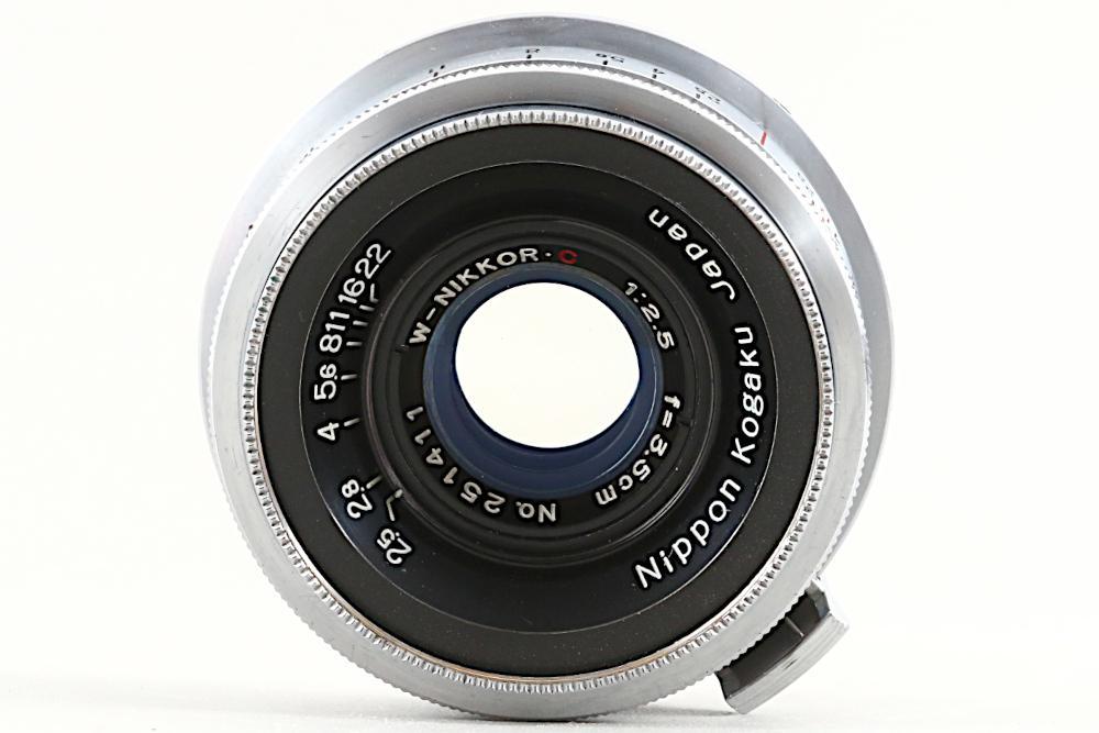 Nippon Kogaku W-Nikkor 3.5cm F/2.5 レンズ