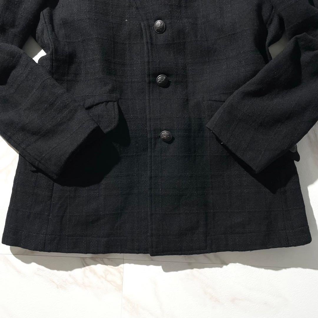 格安販売の 銀ボタン Smith 極美品⭐️Paul ナポレオンジャケット L 黒 チェック ジャケット・アウター