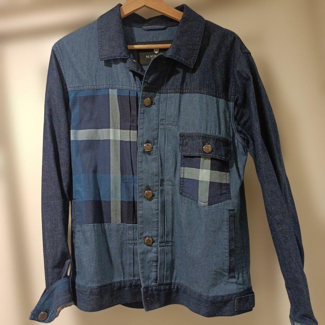 ブラックレーベルクレストブリッジ デニムジャケット チェック柄L BLACK LABEL CRESTBRIDGE