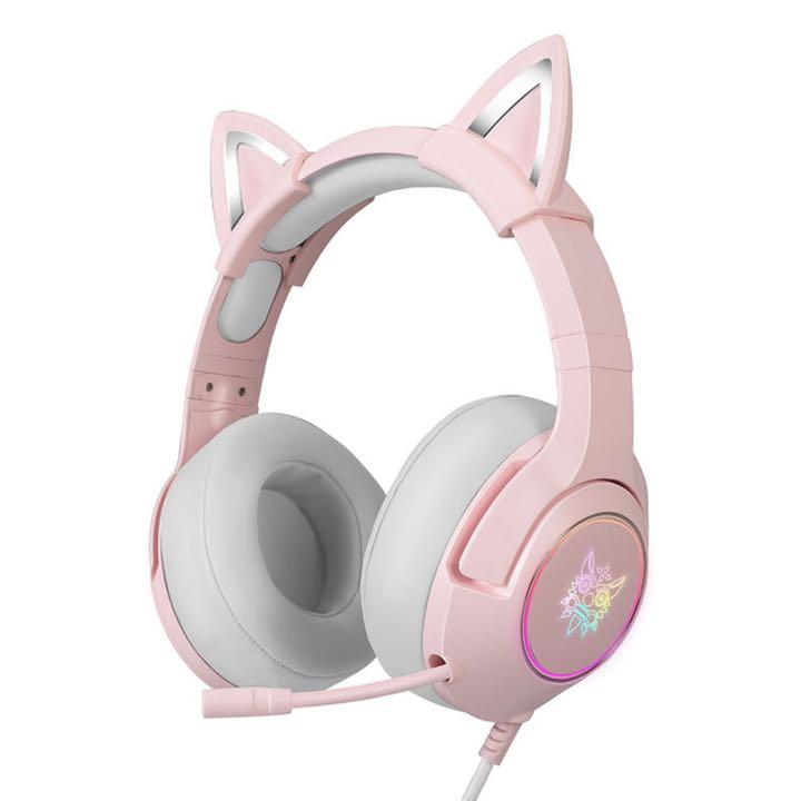 国産新作 2個セット 送料無料 ねこ耳ヘッドセット ゲーミングヘッドセット ピンク iy9tn-m35442885939 限定SALESALE