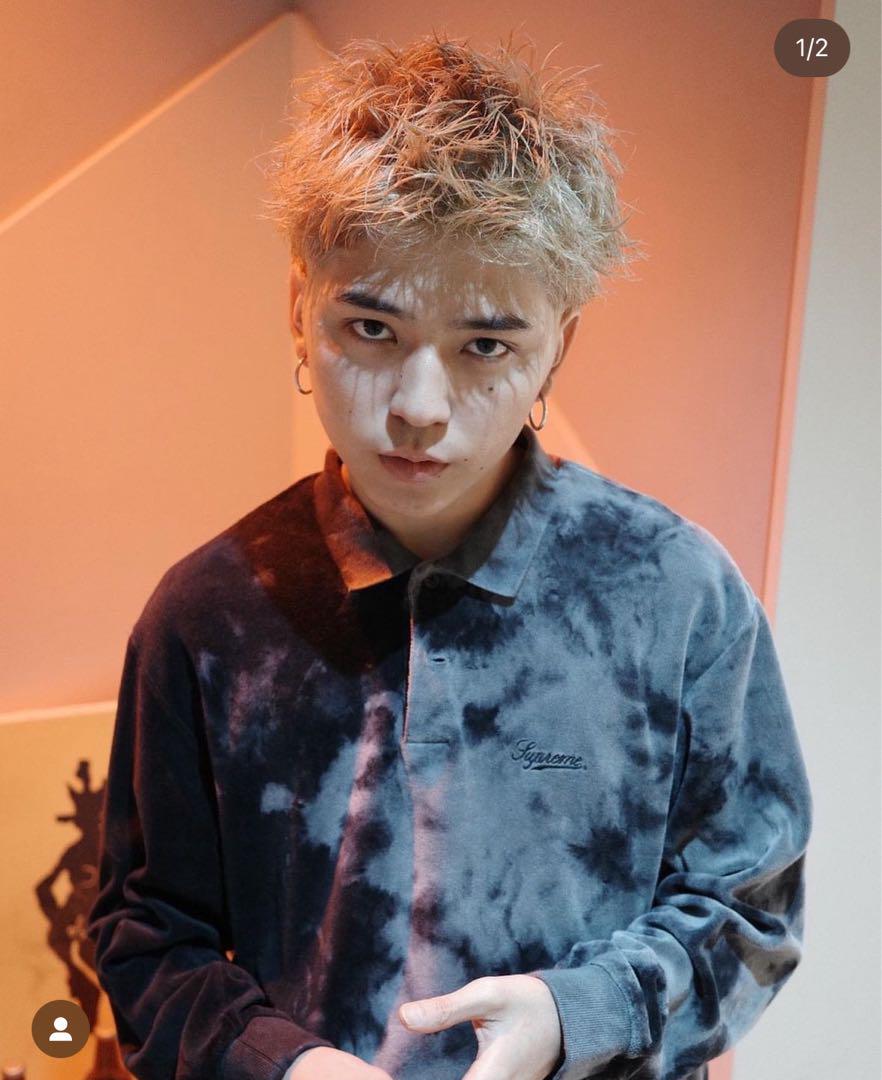トップス SUPREME 21SS Bleached Velour L/S Polo