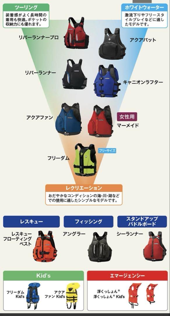 モンベル　ライフジャケット　フリーダム