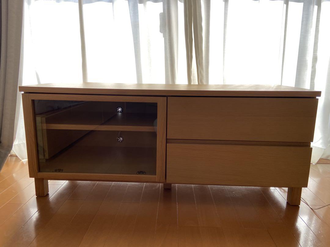 ※廃盤品※無印良品 テレビボード オーク材 幅110cm×奥行40cm