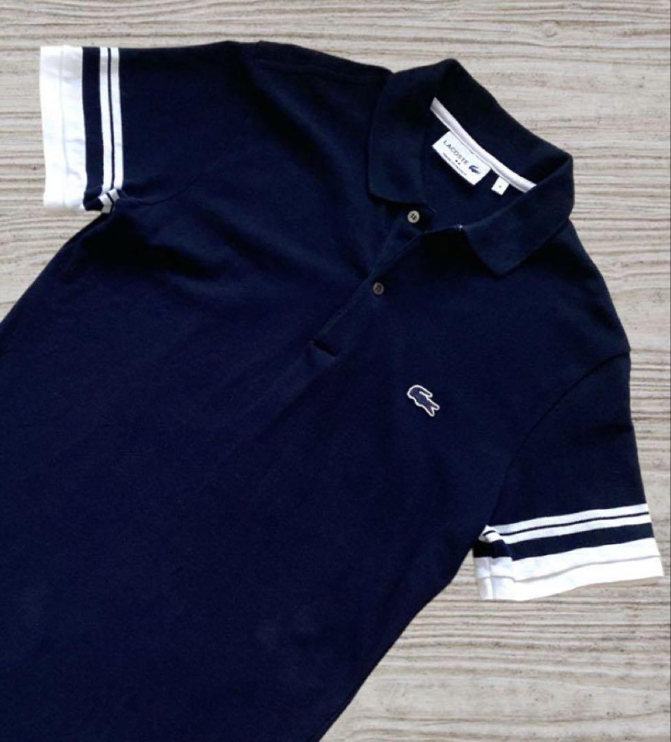 【美品❗️】LACOSTE ネイビー ポロシャツ サイズ4 ゴルフ&カジュアル