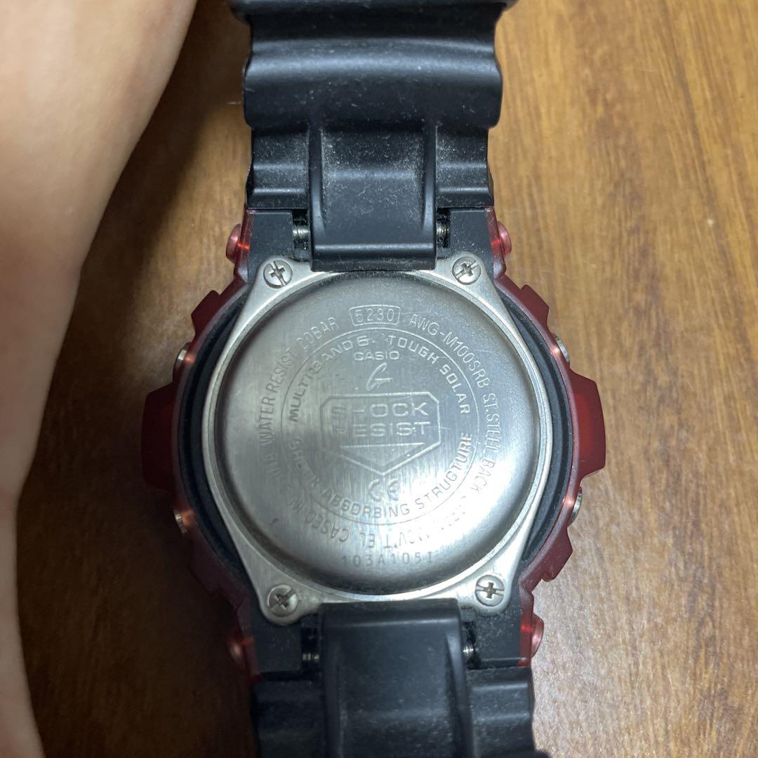 G-SHOCK デジタル腕時計 レッド - メルカリ