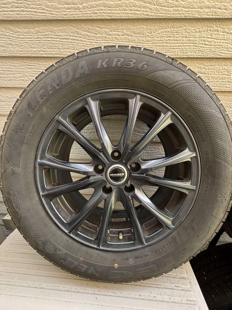 スタッドレスKR36 225/65R17,アルミヴァーレン17インチ4本セット