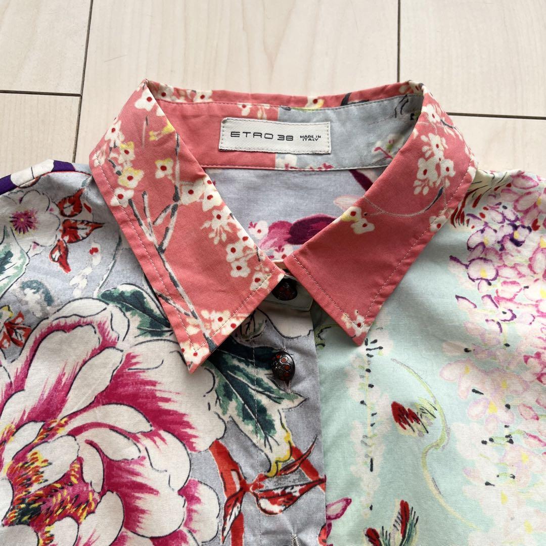 【★安心の定価販売★】 ETRO☆エトロレディース花柄 半袖シャツ 多色 トップス