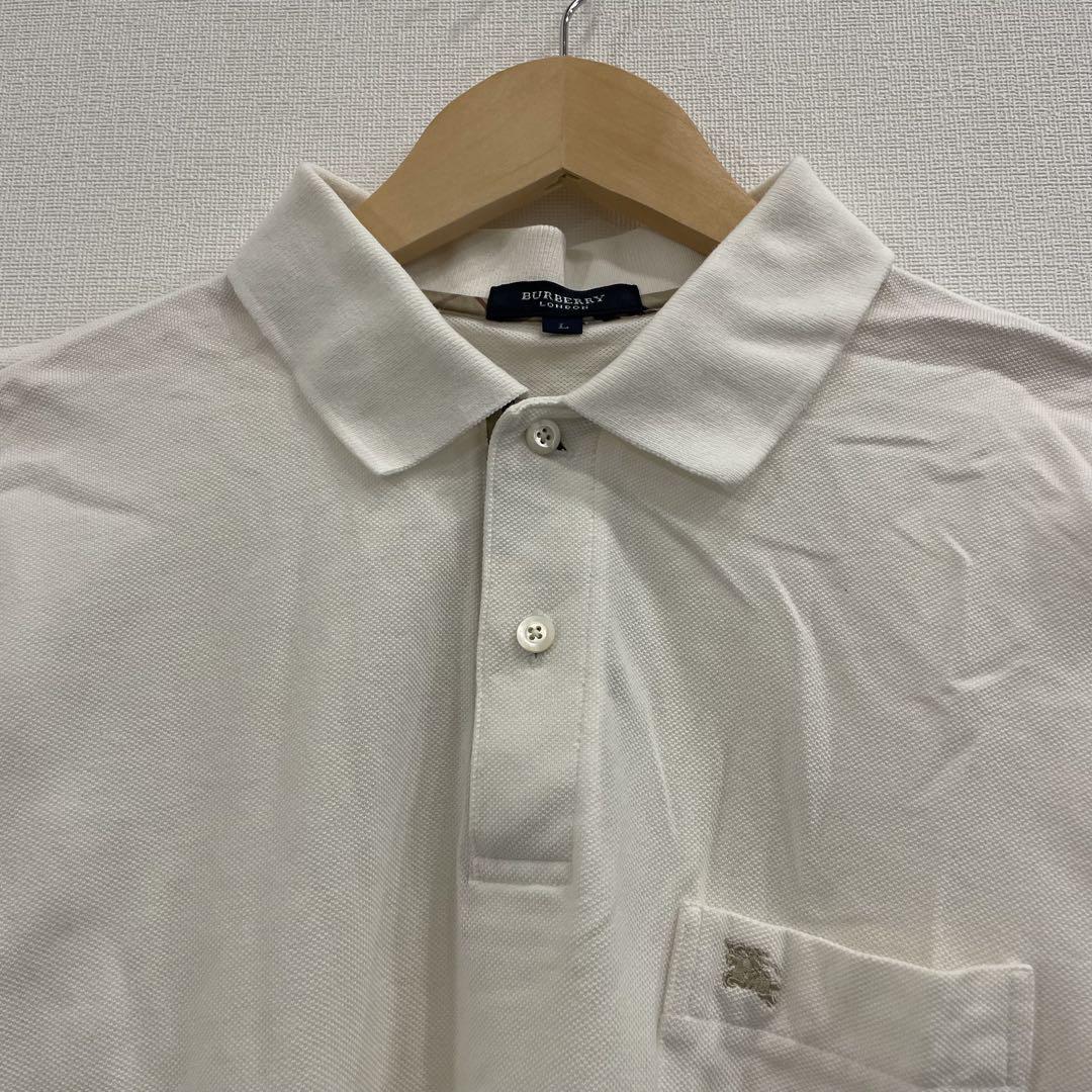 美品！Burberry 半袖ポロシャツ 美品 Burberry ベージュ ポロシャツ 半袖 - メルカリ