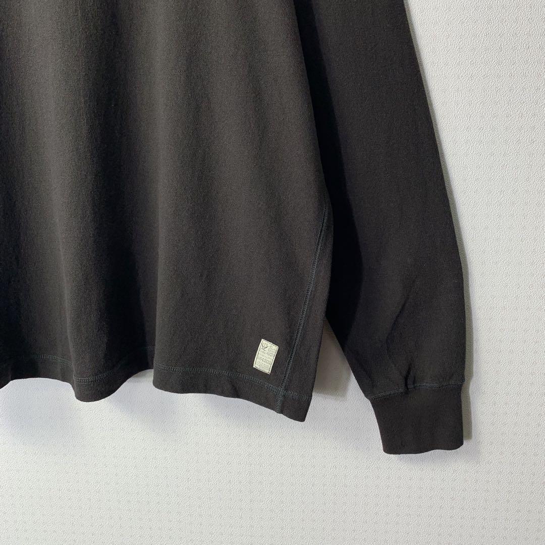 COLIMBO 長袖ヘンリーネックTシャツ XL ランプブラック 日本製
