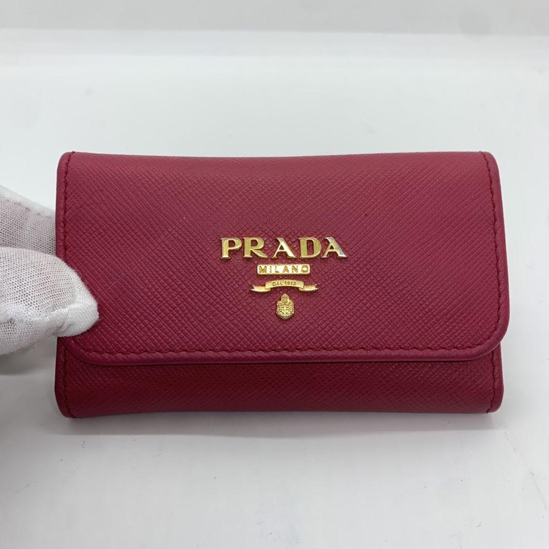 PRADA プラダ キーケース リボン 6連 ペオニア 出産祝いなども豊富 PRADA プラダ キーケース リボン 6連 ペオニア 出産祝いなども豊富