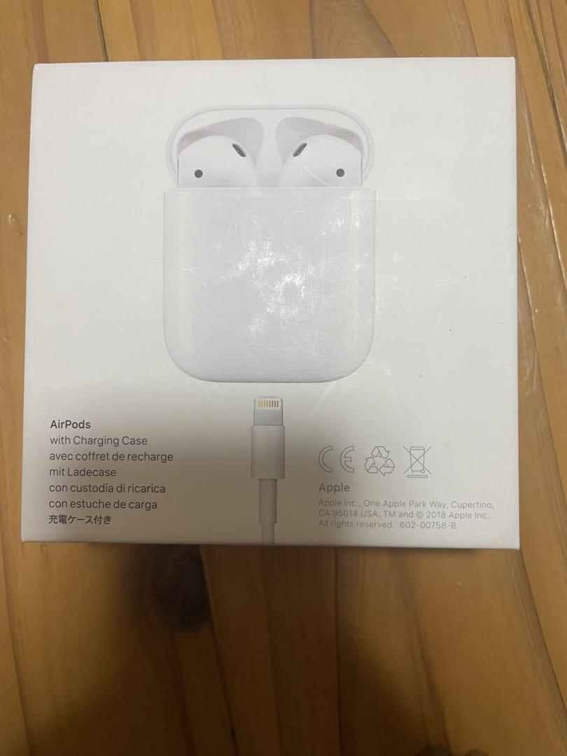 箱付き 正規品 アップル Air pods 第二世代 wireless充電器 - メルカリ
