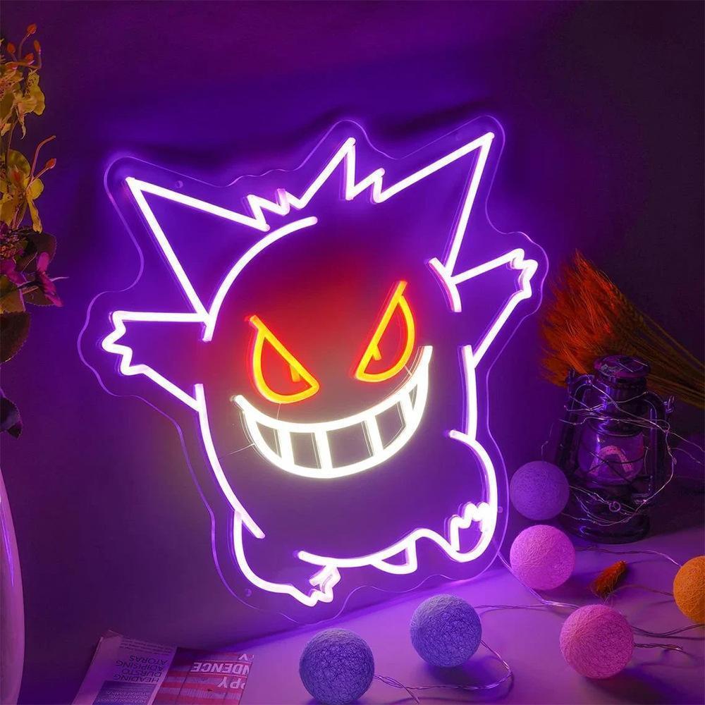 新品】ゲンガー ポケモン ネオンライト 照明 ネオンサイン
