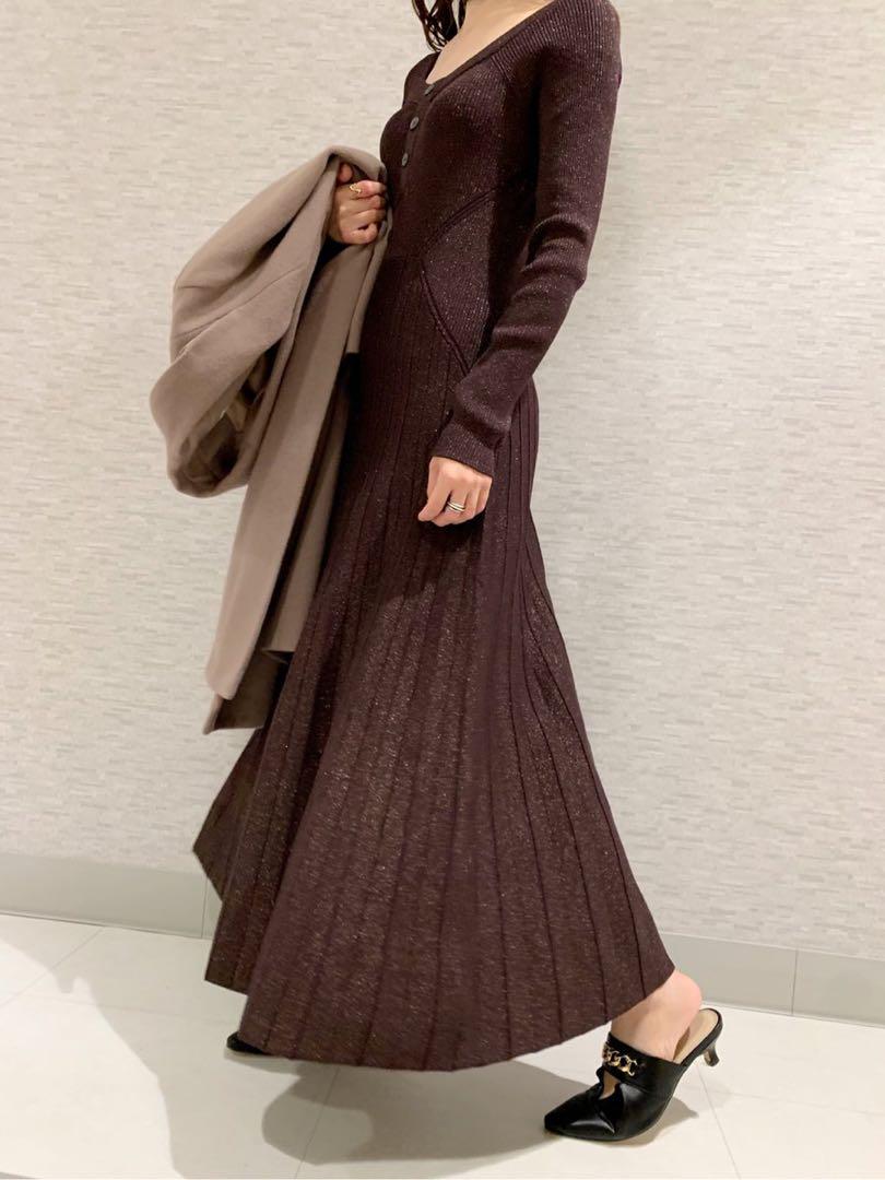 LILY BROWN 未着用 ラメニットワンピース
