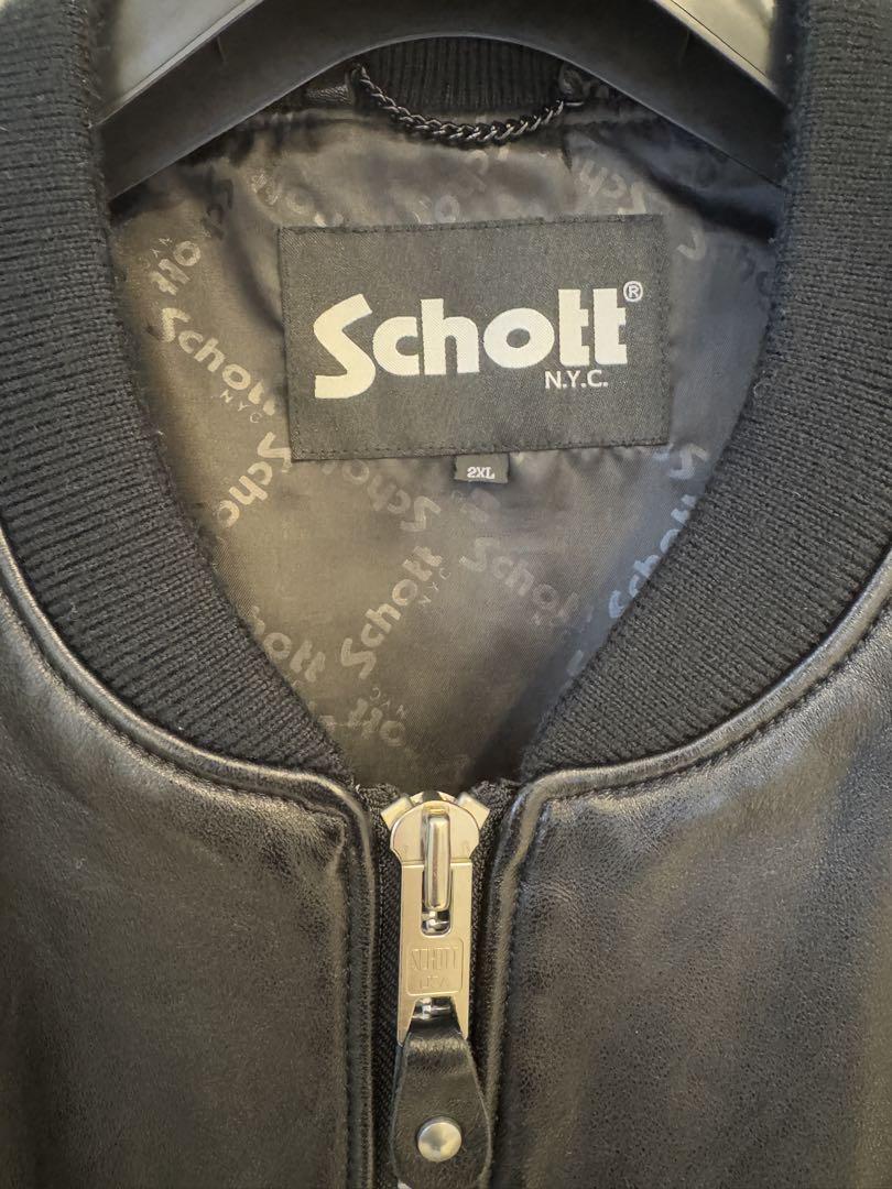 Schott ショット レザージャケット バワリー MA-1 サイズ 2XL