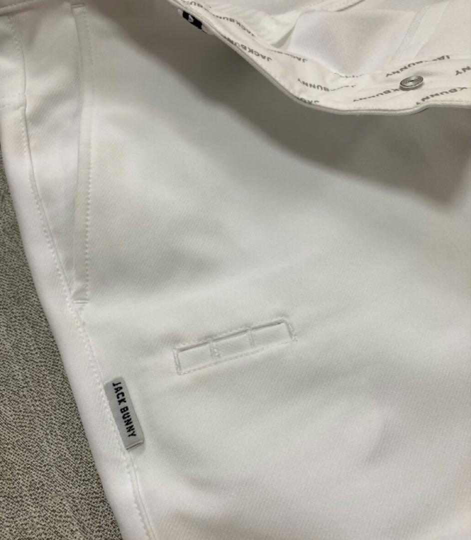 新品 パーリーゲイツ ジャックバニー 2WAYツイルストレッチパンツ(7)3L白