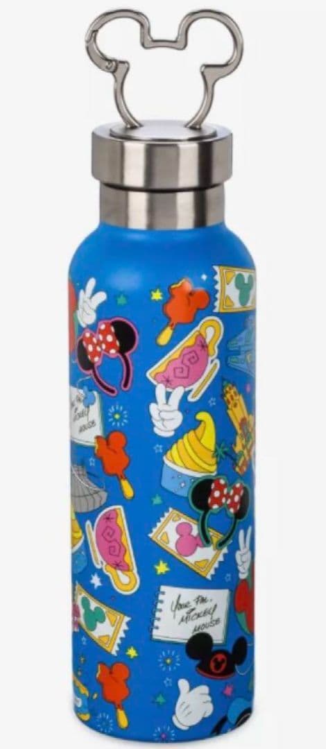 WDW アメリカ ディズニー パークアイコン ステンレス製 ウォーターボトル水筒