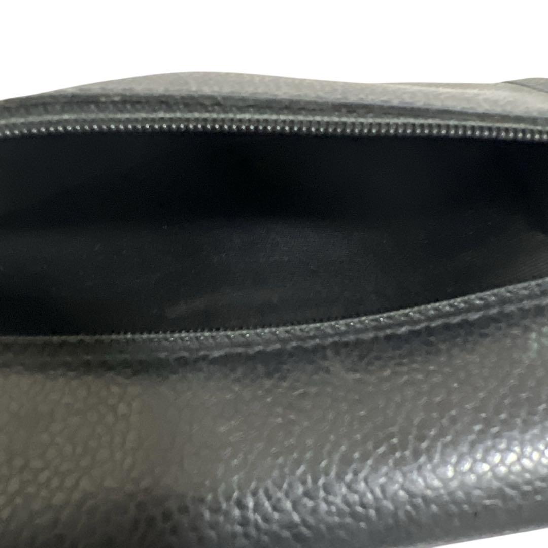 【美品】CHANEL 長財布 キャビアスキン 黒