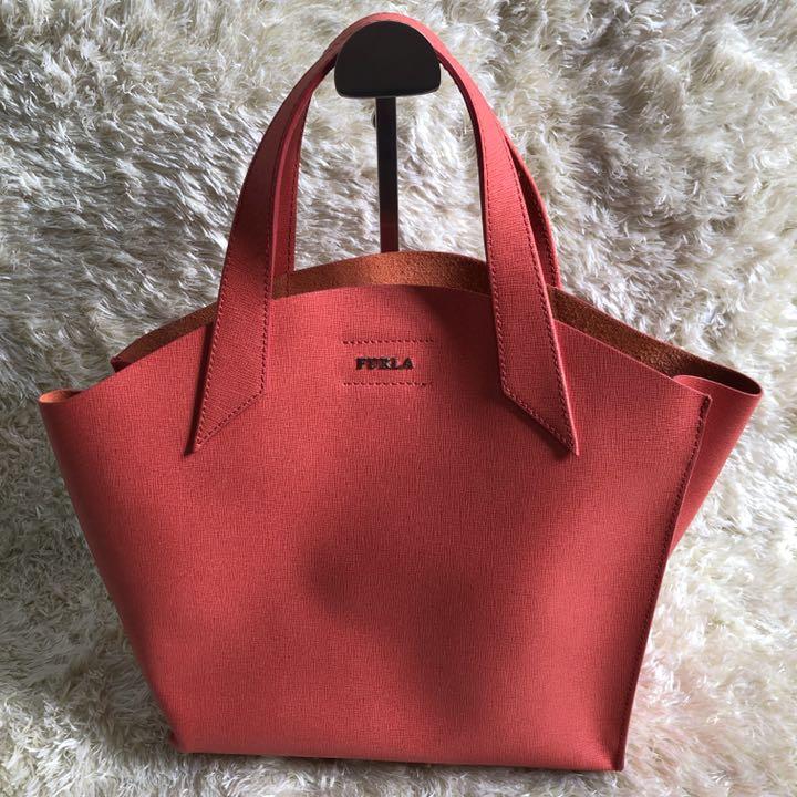 【美品】FURLA フルラ トートバッグ レザー サフィアーノレザー ユッカ