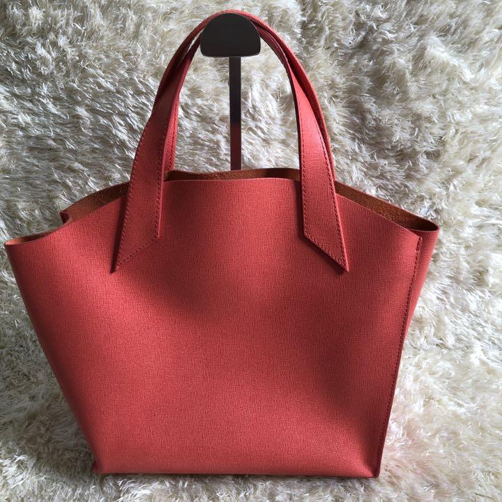 【美品】FURLA フルラ トートバッグ レザー サフィアーノレザー ユッカ